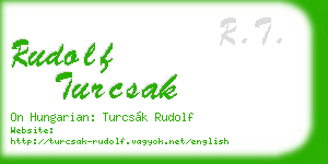 rudolf turcsak business card