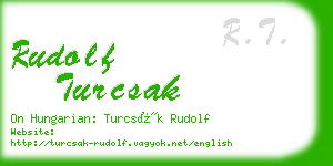 rudolf turcsak business card